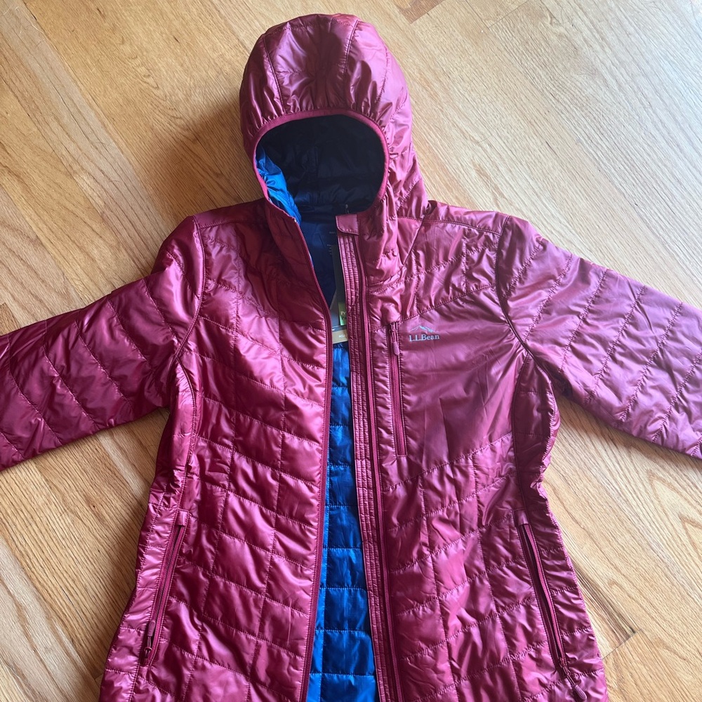LL Bean Winter Coat (Red - Blue interior)